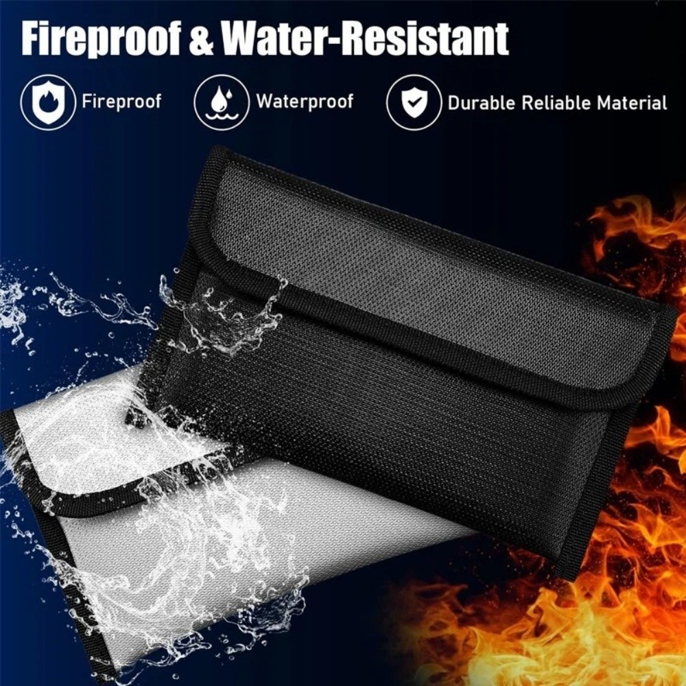 Fire Safe Document - Bolsa de Armazenamento Portátil à Prova