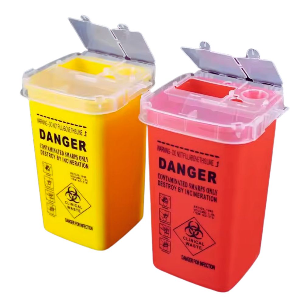 Medicine Cabinet Lock - Container de 1L para Agulhas de
