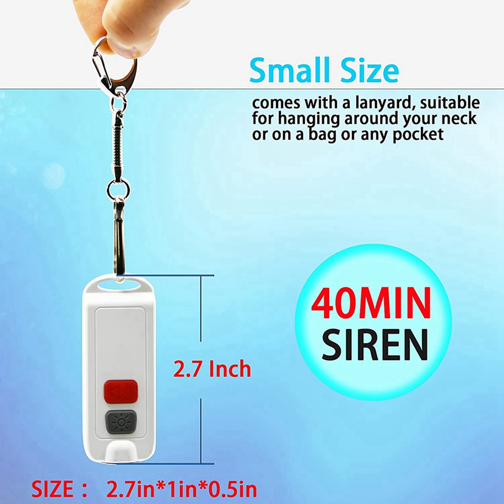 Alarme Pessoal FULL-2X, Alarme - Personal Alarm Keychain avaliação e preço
