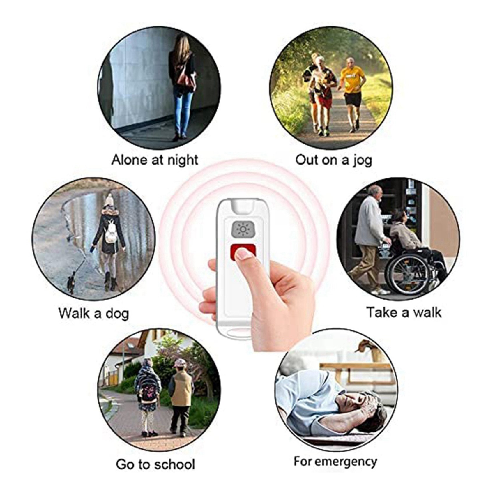 Alarme Pessoal FULL-2X, Alarme - Personal Alarm Keychain avaliação e preço