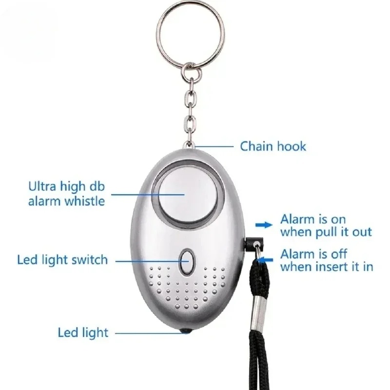1/2 Peças Alarme de Autodefesa - Personal Alarm Keychain avaliação e preço
